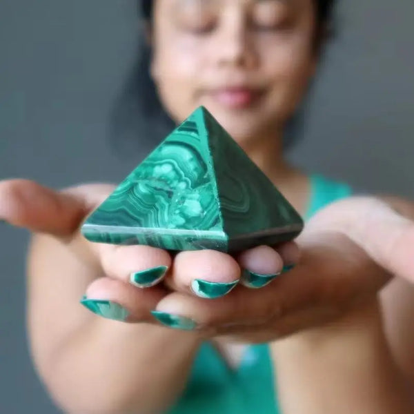Green Malachite Pyramids-ToShay.org