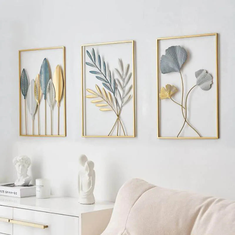 Gold Leaf Iron Wall Art-ToShay.org