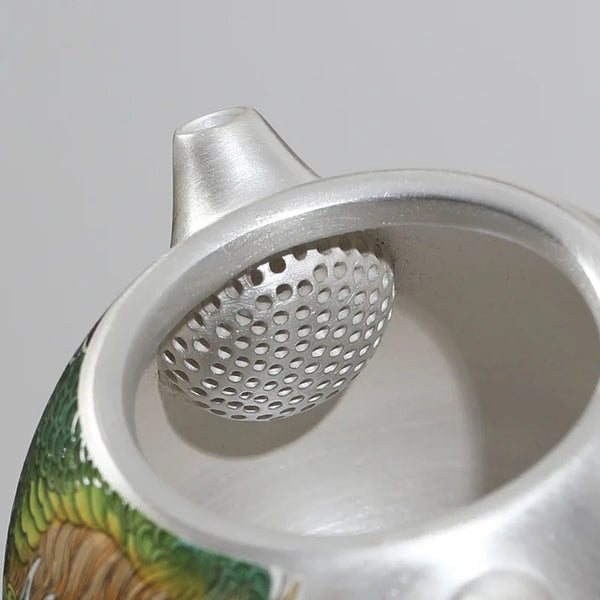 Dragon Egg Silver Teapot-ToShay.org