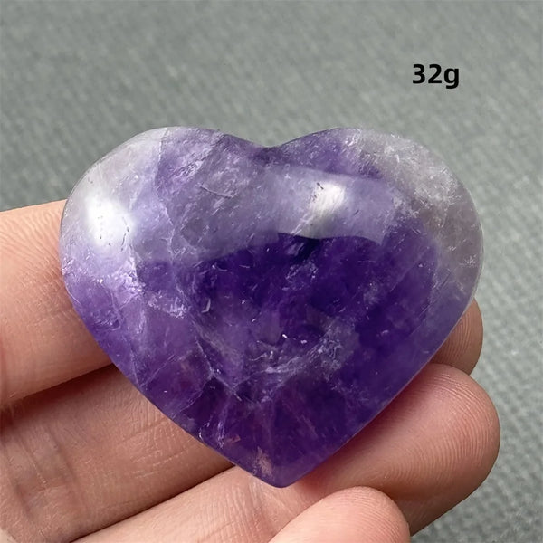 Purple Amethyst Heart-ToShay.org