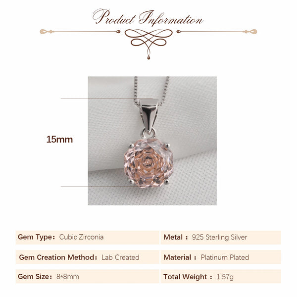 Pink Rose Pendant-ToShay.org