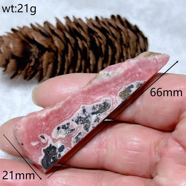 Pink Rhodochrosite Slice-ToShay.org