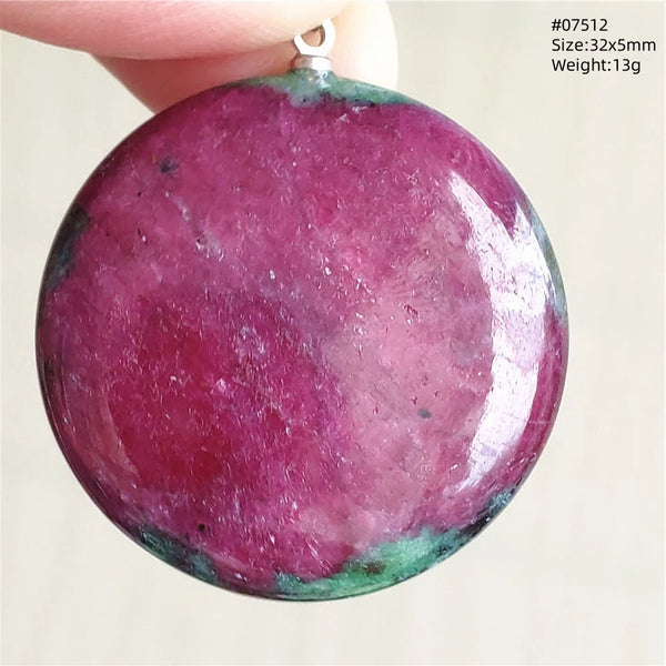 Red Ruby Zoisite Pendant-ToShay.org