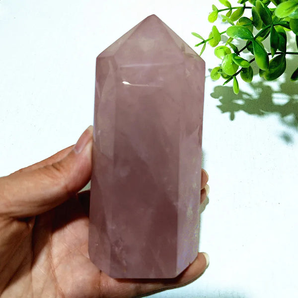Pink Rose Crystal Quartz Point-ToShay.org