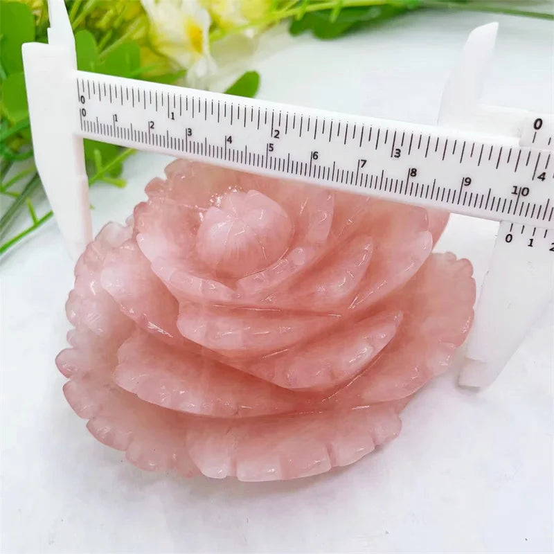 Pink Rose Quartz Flower-ToShay.org