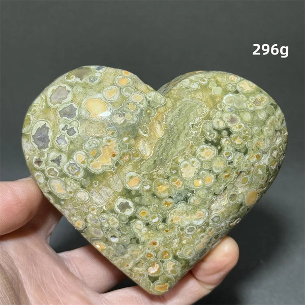 Green Rainforest Jasper Heart-ToShay.org