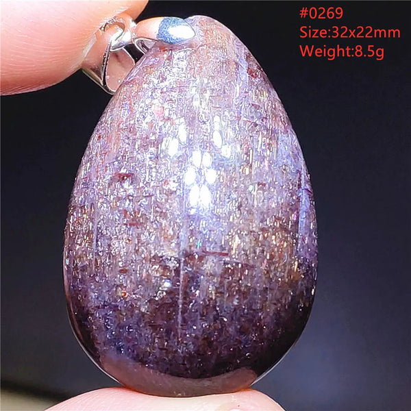 Red Blue Lolite Pendant-ToShay.org