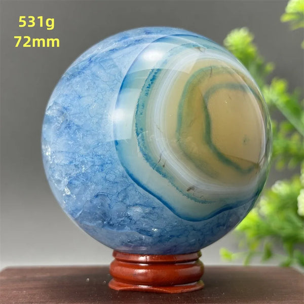 Blue Agate Ball-ToShay.org