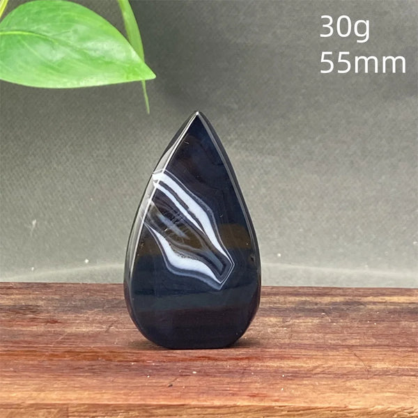 Black Silk Striped Agate Torch-ToShay.org