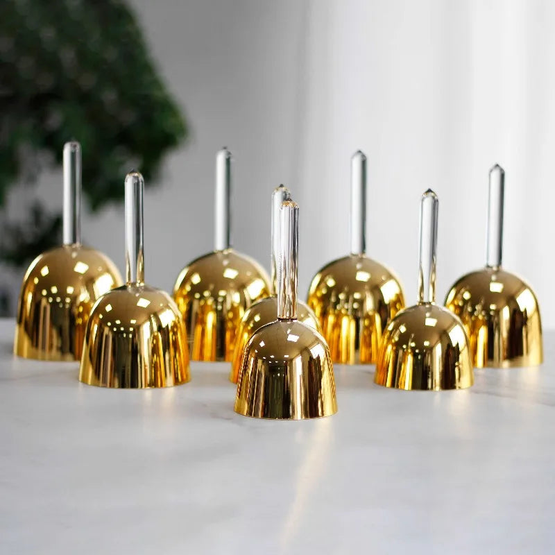 Gold Crystal Singing Handle Bowls-ToShay.org