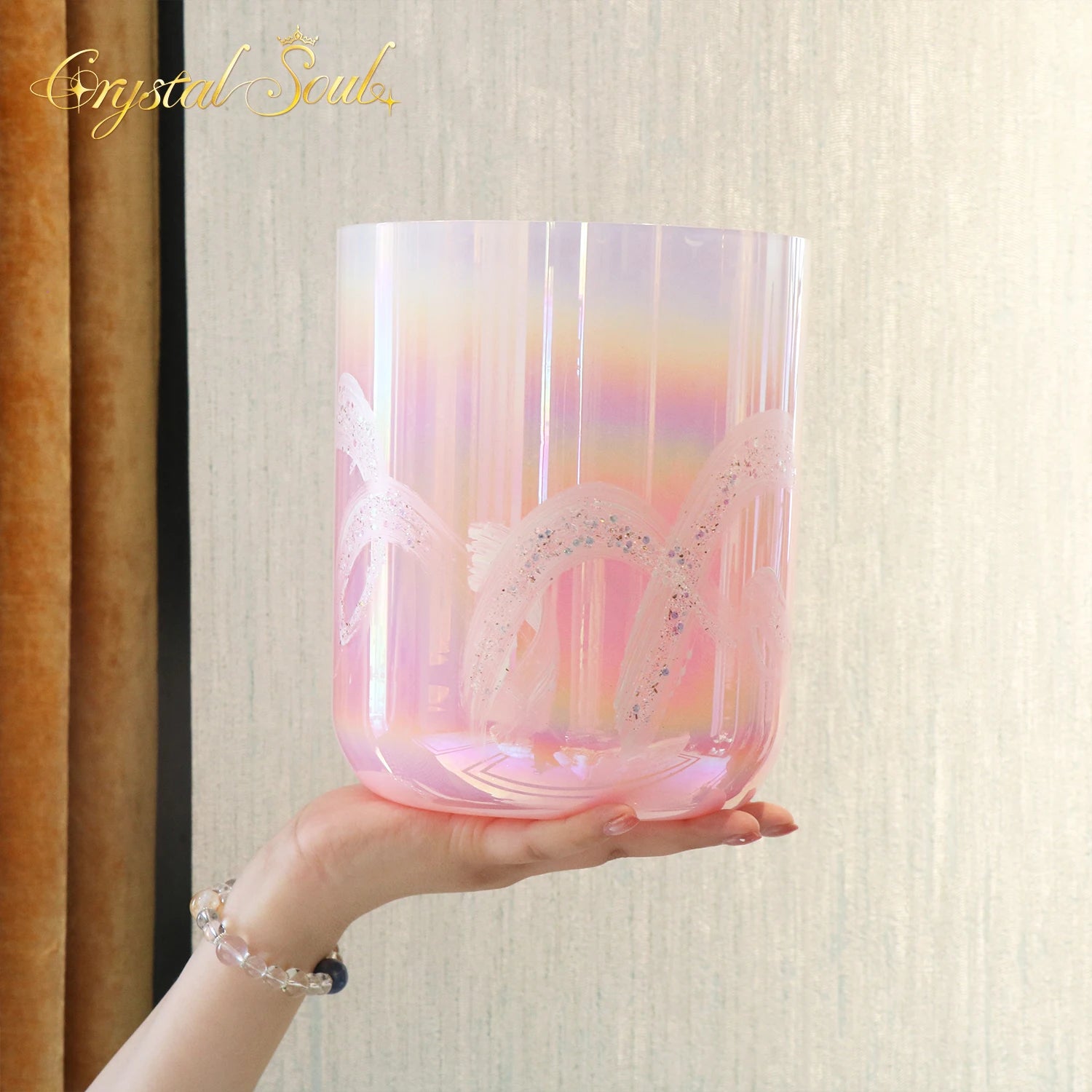 Pink Crystal Singing Bowl-ToShay.org