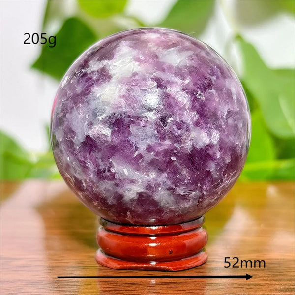 Purple Lepidolite Ball-ToShay.org