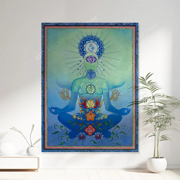 Chakra Meditation Tapestry-ToShay.org