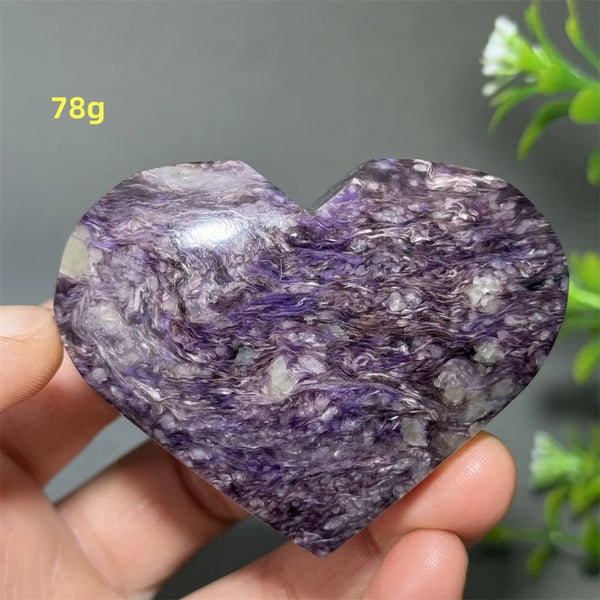 Purple Noble Crystal Heart-ToShay.org