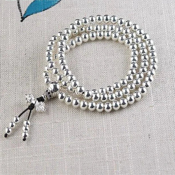 Silver Bead Bracelet-ToShay.org