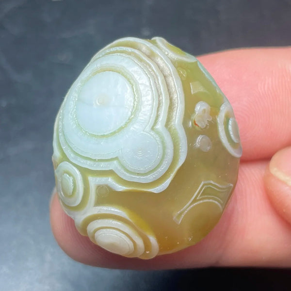 Blue Agate Eye Stone-ToShay.org