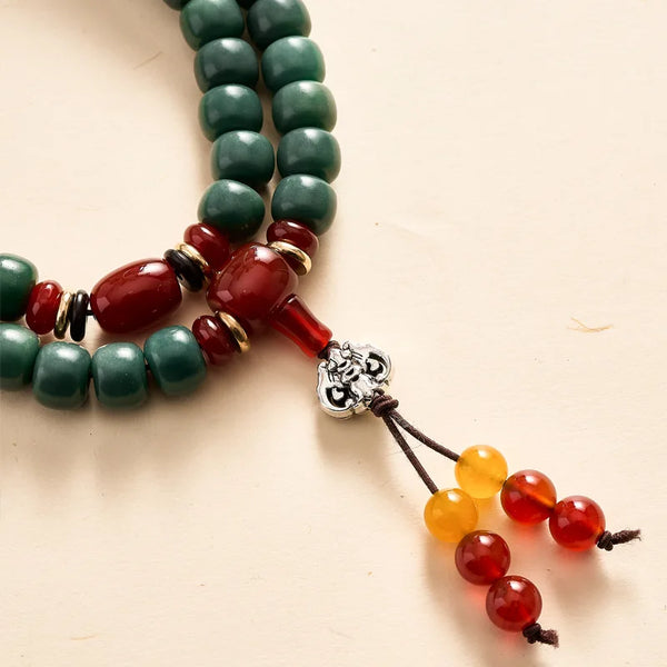 Green Bodhi Root Bracelet-ToShay.org