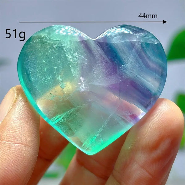 Rainbow Fluorite Heart-ToShay.org