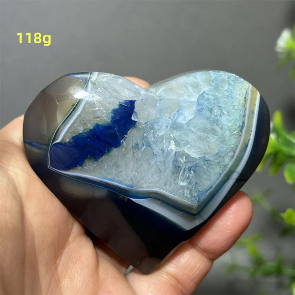 Blue Agate Heart-ToShay.org
