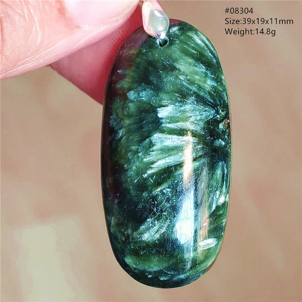 Green Seraphinite Pendant-ToShay.org