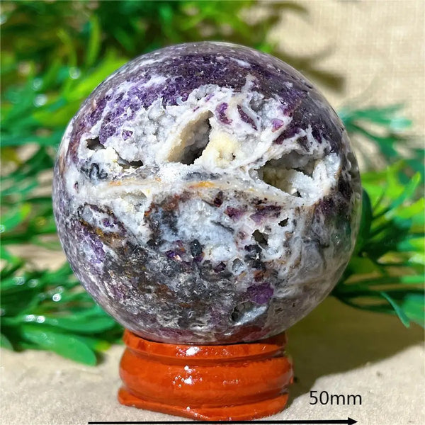 Purple Sphalerite Druzy Ball-ToShay.org