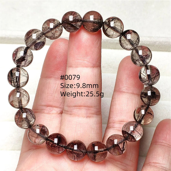 Black Rutilated Quartz Bracelet-ToShay.org