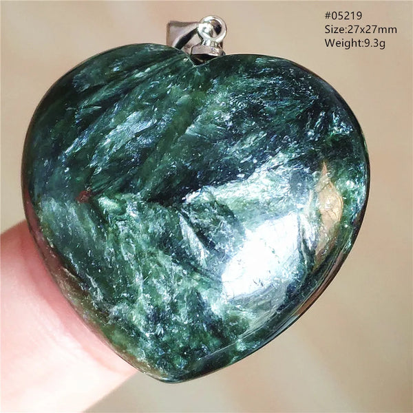 Green Seraphinite Pendant-ToShay.org