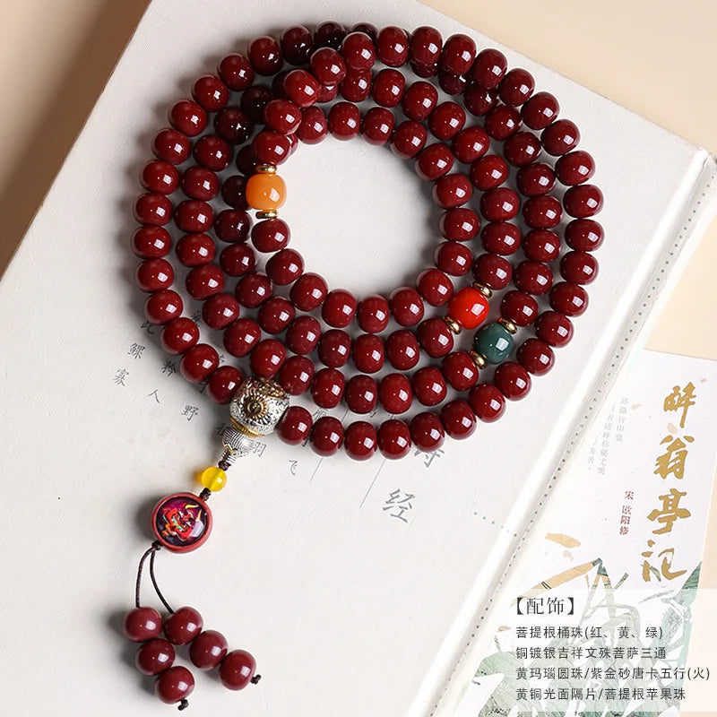 Red Bodhi Mala Beads-ToShay.org