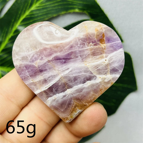 Purple Agate Amethyst Heart-ToShay.org