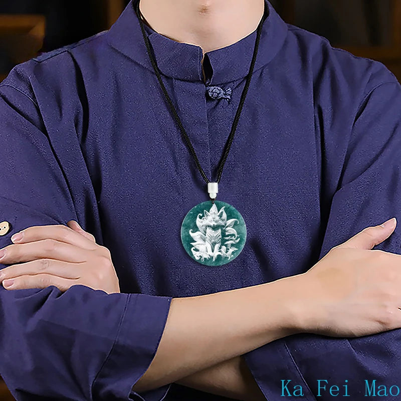 Blue Jadeite Pendant-ToShay.org