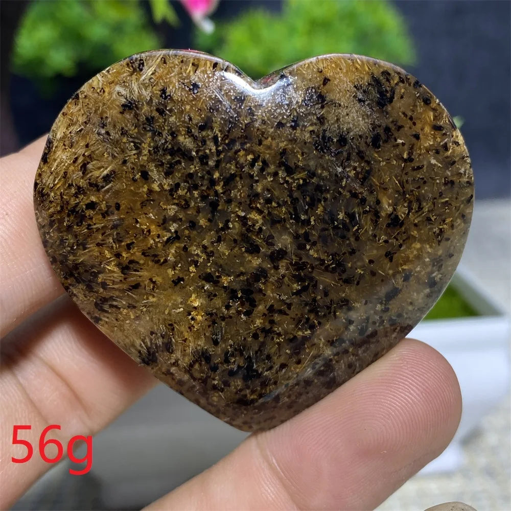 Black Hair Agate Heart-ToShay.org