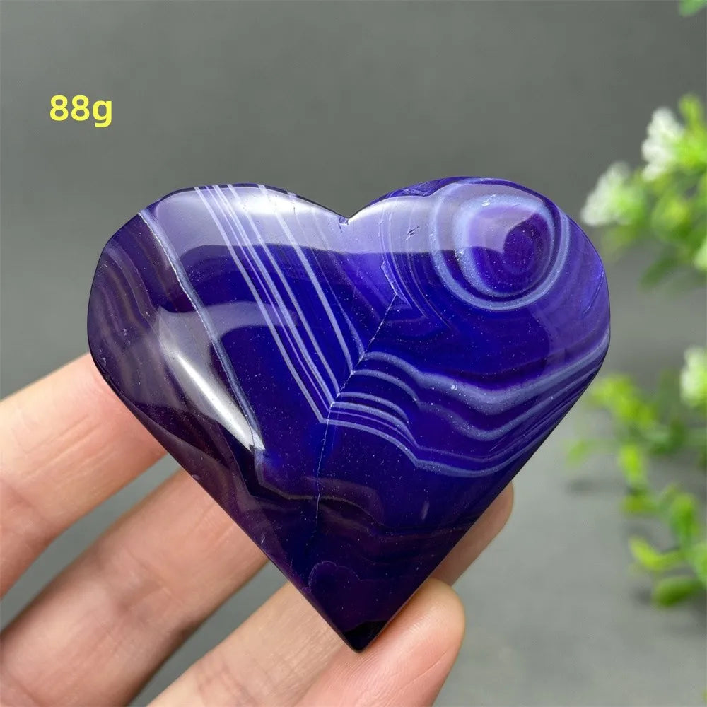 Purple Agate Heart-ToShay.org