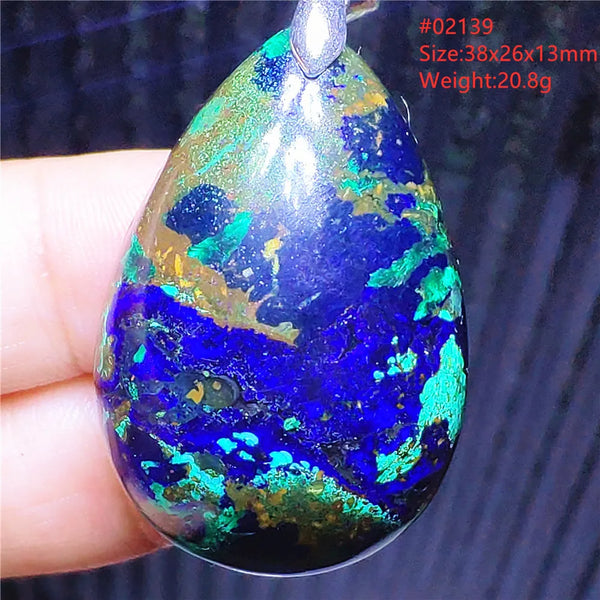 Blue Azulite Pendant-ToShay.org