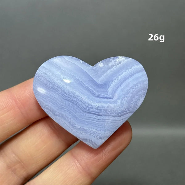 Blue Lace Crystal Heart-ToShay.org