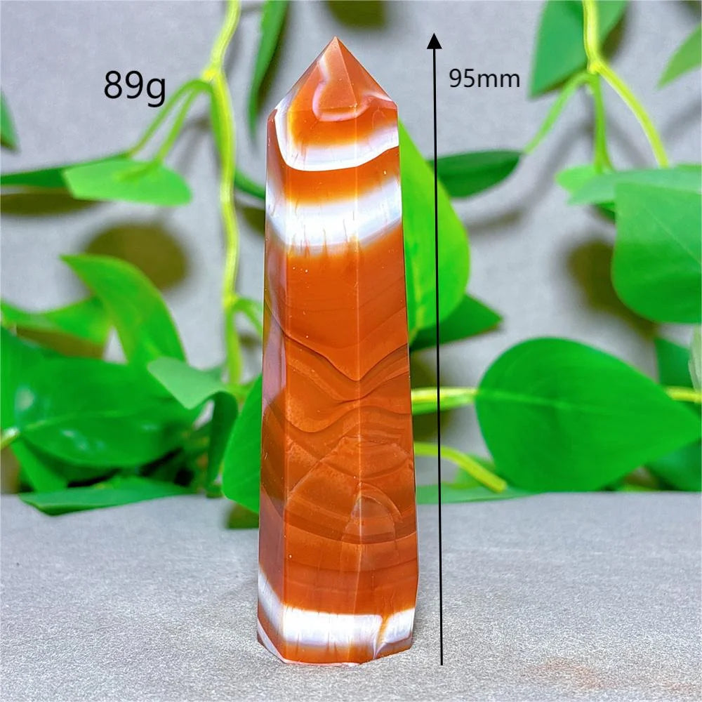 Orange Carnelian Quartz Tower-ToShay.org