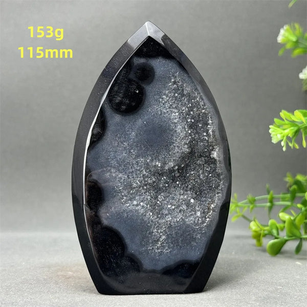 Black Onyx Geode Torch-ToShay.org