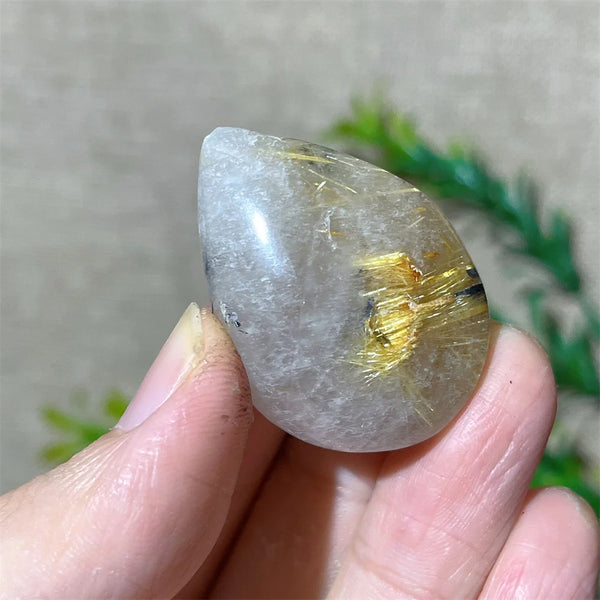 Gold Rutile Quartz Pendant-ToShay.org