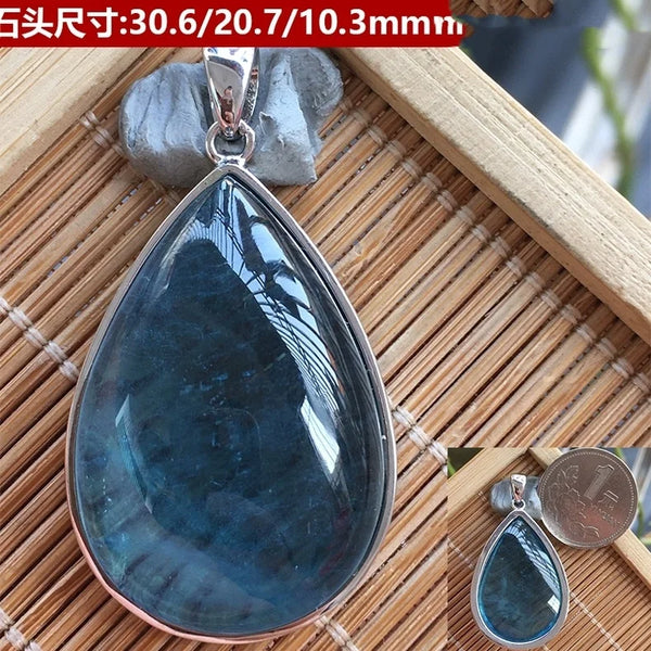 Blue Aquamarine Pendant-ToShay.org