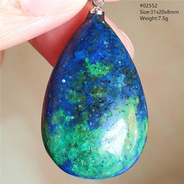 Blue Azurite Pendant-ToShay.org