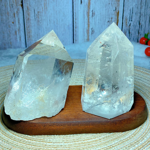 Clear Rainbow Quartz Crystal Tower-ToShay.org