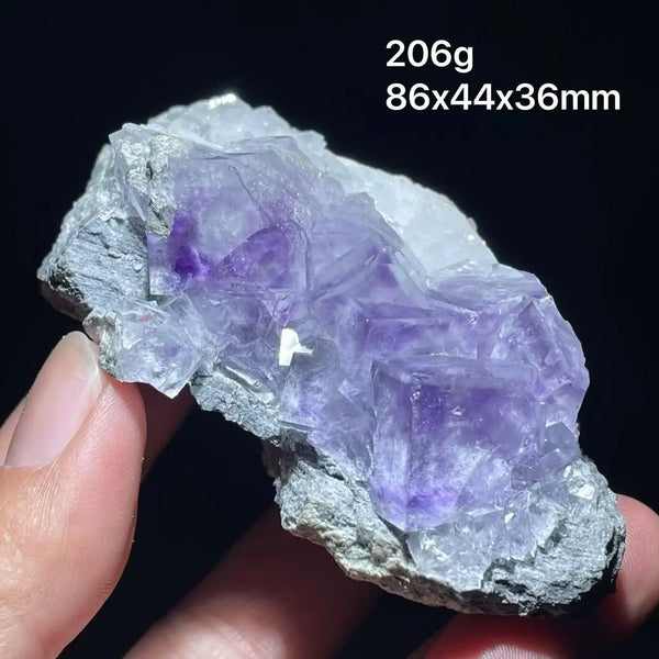 Purple Cubic Phantom Fluorite-ToShay.org