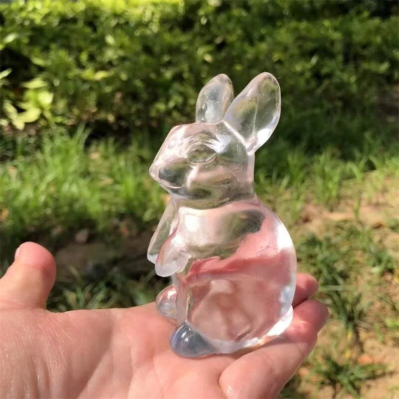 Clear Glass Crystal Rabbit-ToShay.org