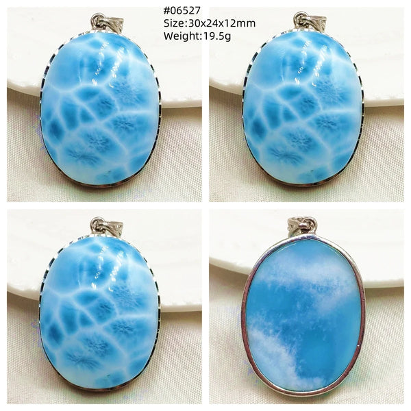 Blue Larimar Pendant-ToShay.org