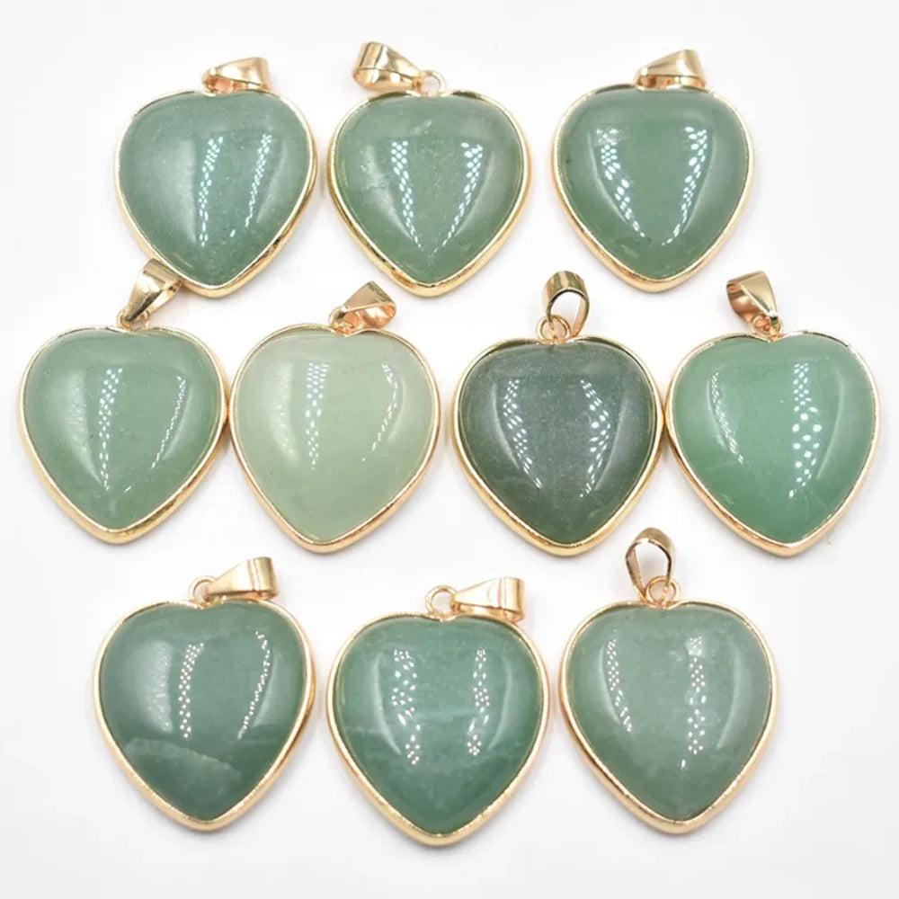 Mixed Crystal Heart Pendants-ToShay.org