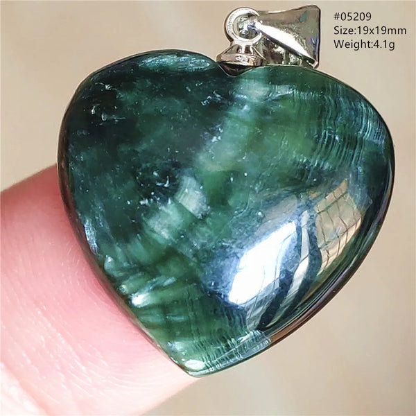Green Seraphinite Pendant-ToShay.org