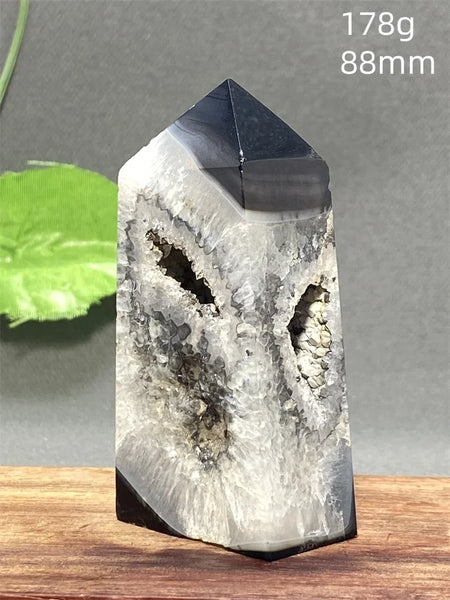 Black Striped Agate Tower-ToShay.org