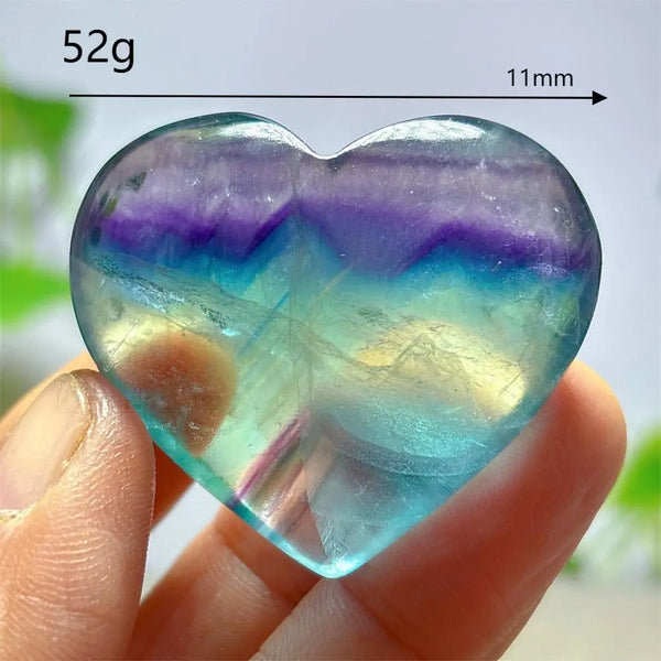 Rainbow Fluorite Heart-ToShay.org