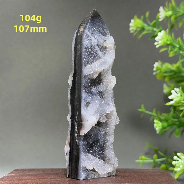 Purple Sphalerite Geode Obelisk-ToShay.org