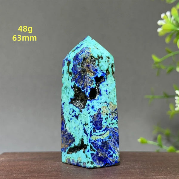 Blue Azurite Wand-ToShay.org