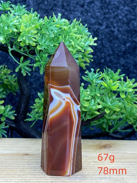 Orange Carnelian Wand-ToShay.org